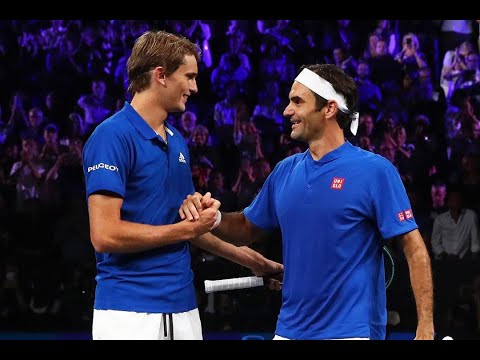 On Court Interview:  Federer / Zverev v  Shapovalov / Sock, Day 1, September 20 2019