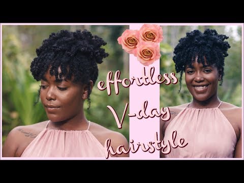 EASY UPDO ON 4C HAIR | Simple Natural Hairstyle for...