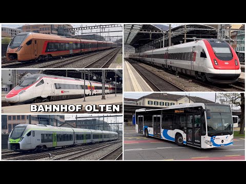 Züge beim Bahnhof Olten | Trains at Olten station (2023)