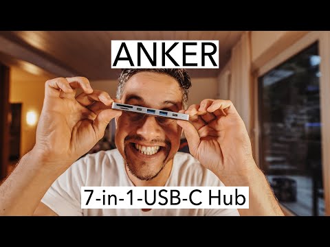 ANKER 7-1 USB-C Hub | fast alles in einem Hub, mit Power Delivery und 4K HDMI | MacBook Pro 16“ [4K]