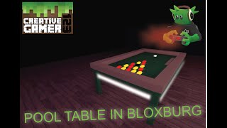 ROBLOX | How to Build | Pool table | Bloxburg CG123