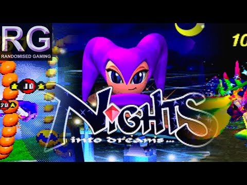 Nights into Dreams - Sega Saturn - Intro & Spring Valley, Splash Garden Gameplay widescreen [4K60]