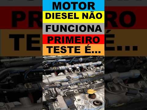 Motor diesel não pega, não funciona, qual primeiro teste que deve ser feito? Teste de pressão.