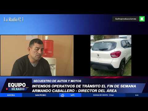 Operativos de transito del fin de semana
