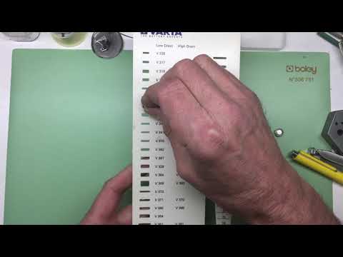 Uhren-Batterietyp herausfinden - Knopfzellen Schablone