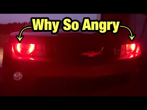 Multi color Halo install on a Chevrolet Camaro