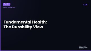 Fundamental Health: The Durability View
