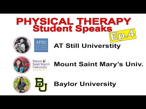Student Speaks Physical Therapy | AT Still DPT | Baylor DPT | Mount Saint Mary's DPT