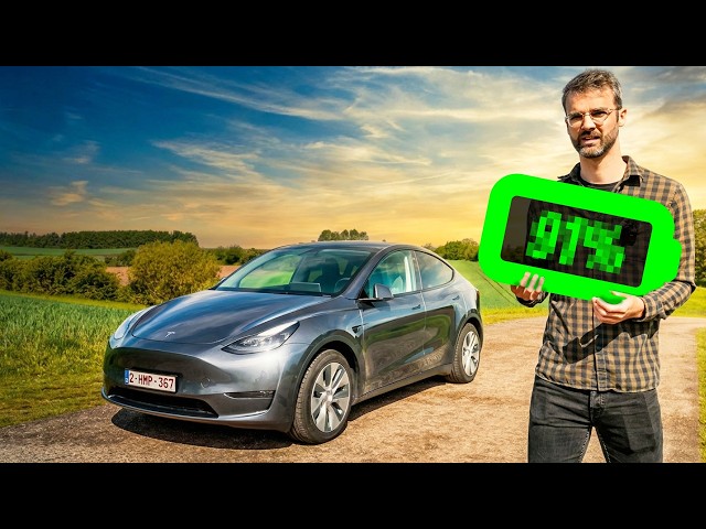 Hoeveel % batterij heeft deze Model Y na 90.000 km?