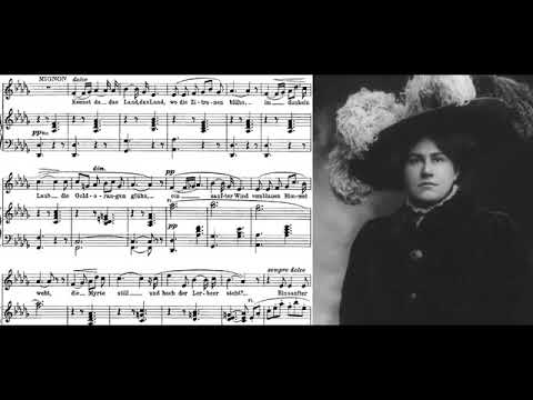 Emmy Destinn greatest soprano sings  Connais tu le pays  Mignon