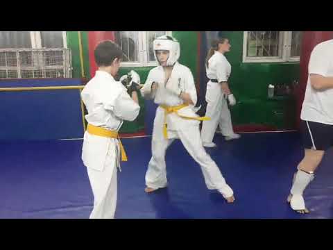 Sparring Training, Karate Kyokushinkai Moldova, Nikita Egorov vs Kolesnikov Danilo
