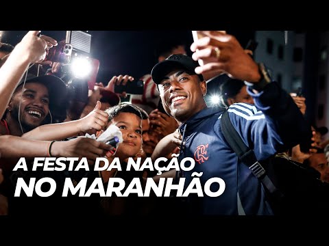 Check out the Flamengo fans' celebration upon arrival in São Luiz do Maranhão