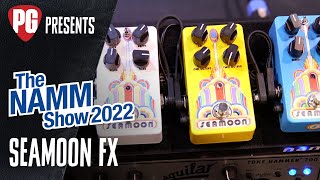 Video thumbnail for Seamoon FX Seamoon Funk Machine, Octatron, Sky Machine & Grind Machine Demos | NAMM 2022 by Premier Guitar