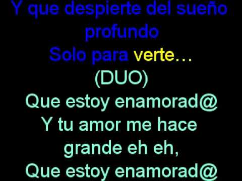 Karaoke" ESTOY ENAMORADO" Thali &Pedro C.mpg