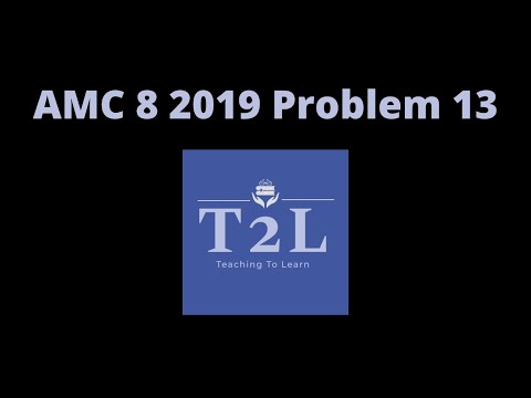 AMC 8 2019 Problem 13 - Palindromes and Problem Solving
