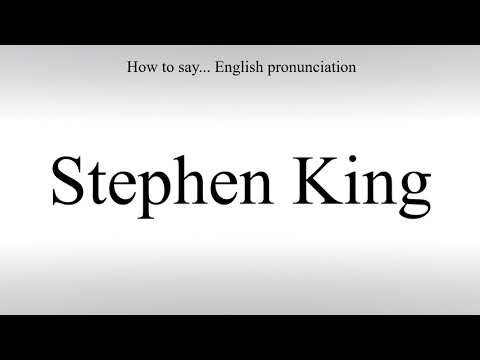 How To Pronounce Stephen King - How To Say: American pronunciation