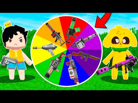 WEAPONS ROULETTE CHALLENGE!  🎯🔫 TRY YOUR LUCK: NOOB GUN VS PRO GUN in MINI WORLD #11