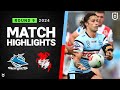 NRL 2024 | Sharks v Dragons | Match Highlights
