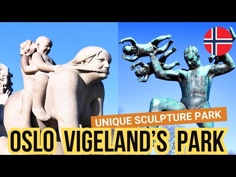 🇳🇴 NORWAY - OSLO - Vigeland's Park - Frogner Park - Walking tour 4K