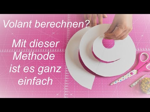 Volant berechnen - für ein Nähprojekt - so gelingt es ganz einfach