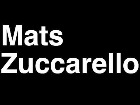 How to Pronounce Mats Zuccarello New York Rangers NHL Hockey Player Runforthecube