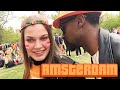 24 Hours NO SLEEP in Amsterdam! | Red Light District & King’s Day Festival 🔥