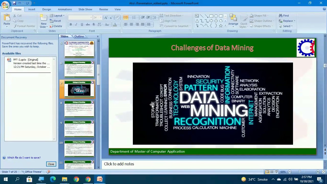 Challenges of Data Mining