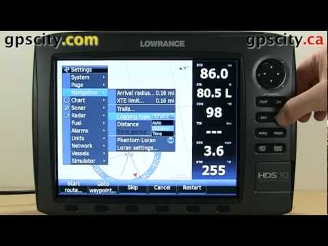 Navigation Settings on the Lowrance HDS 10 Generation 2.
