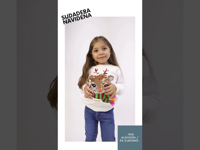 Vídeo relacionado con FILOWA Sudadera Niñas sin Capucha Árbol de Navidad Estampados Pompon Decoración Dibujos Jumper Manga Larga Algodon Moda Cuello Redondo Navidad Top Jersey para Infantil Niña 6-7 años, Rojo