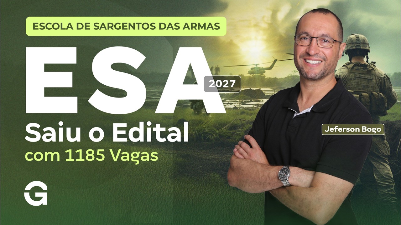 Concurso ESA 2027: Saiu o Edital com 1185 Vagas