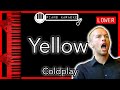 Yellow (LOWER -3) - Coldplay - Piano Karaoke Instrumental
