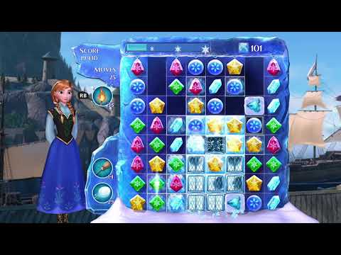 Frozen Free Fall: Snowball Fight Level 271 Walkthrough, No Power Ups