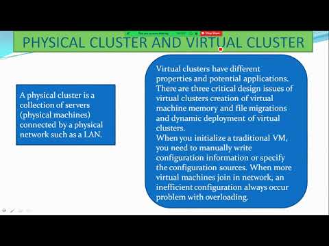 PHYSICAL CLUSTER AND VIRTUAL CLUSTER