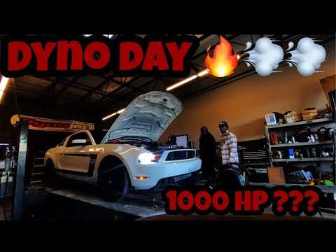 Twin Turbo Boss 302 Mustang Spinning on the dyno *MUST WATCH*