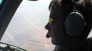 preview picture of video 'RAF C17 Tactical Approach Basrah Iraq'