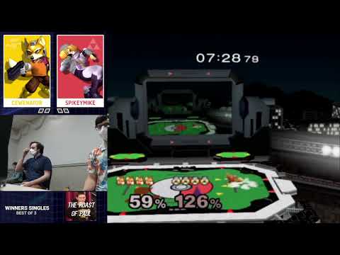 Cewanator (Fox) vs. SpikeyMike (Sheik) - Losers Rd 2 - Roast of Paul