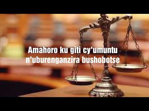Amahoro ku Giti cy'Umuntu ya Nkurunziza Francois Karahanyuze Lyrics