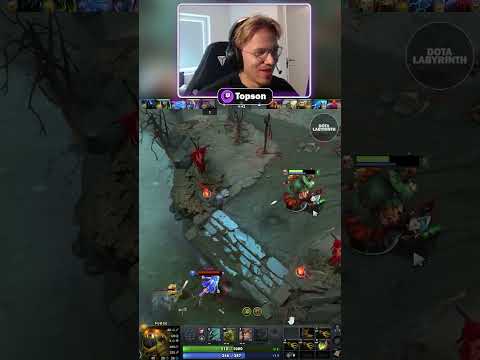 TOPSON OUTPLAYING ENEMY PUCK ON PUDGE DOTA 2 #dota2 #gamer #gaming #outplay #twitch