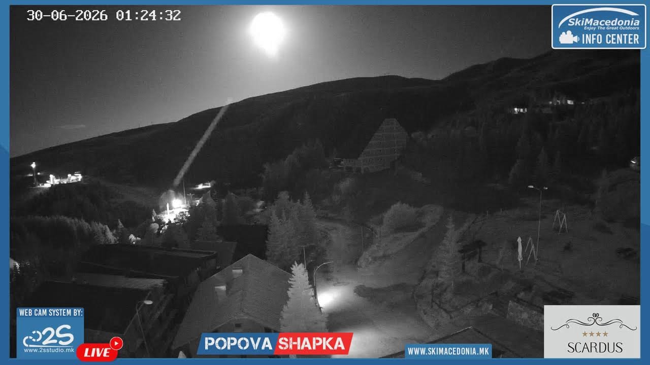 Live webcam view of Popova Sapka Hotel Scardus View