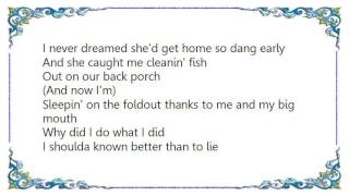 Brad Paisley - Sleepin&#39; on the Foldout Lyrics
