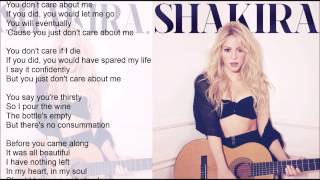 Shakira - you don&#39;t care about me