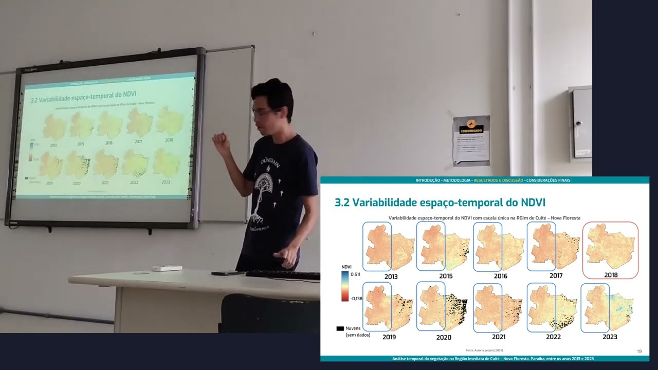 Análise da vegetação na Região Imediata de Cuité - Nova Floresta, Paraíba, entre os anos 2013 e 2023