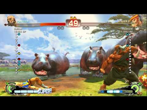 Bullcat [Gouken] vs neatbeat [Adon] SSF4 Japanese Online Ranked Matches - TRUE-HD