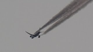 Virgin Atlantic -Toxic Aerosolized Coal Fly Ash Spraying At Sunset