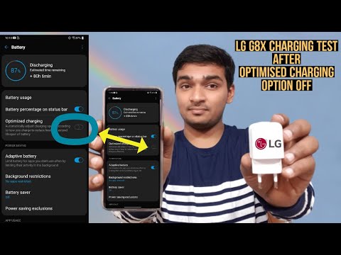 LG G8X THINQ Charging test After *Optimised Charging option Off* Strange Result?