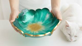 YOU CAN MAKE THIS AT HOME! Resin Flower Fruit Bowl DIY ✨ EPOXY