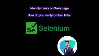 Identify Web links on a Page | Find Broken Links using Selenium |  Selenium Tutorial |