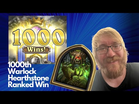 1000th Warlock Hearthstone Ranked Win