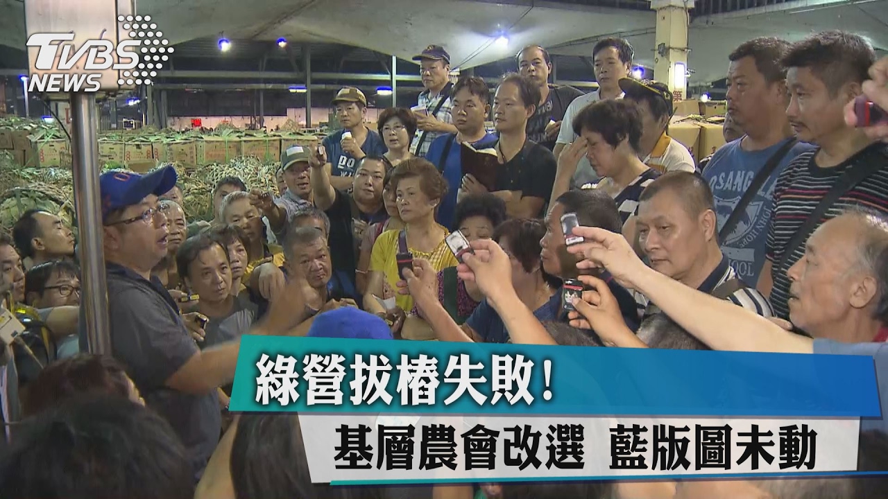 綠營拔樁失敗！基層農會改選　藍版圖未動