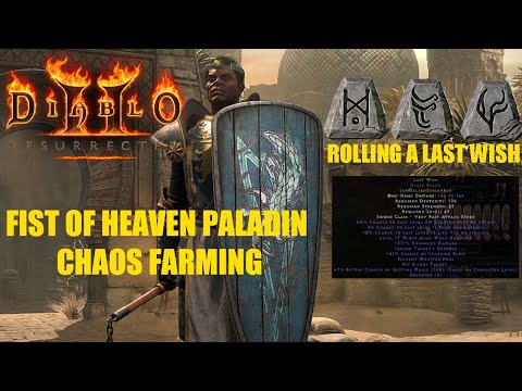Diablo 2 Resurrected Patch 2.5 FOH Paladin Chaos Runs